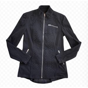 Liverpool Los Angeles Black Quilted Moto Jacket - Size S